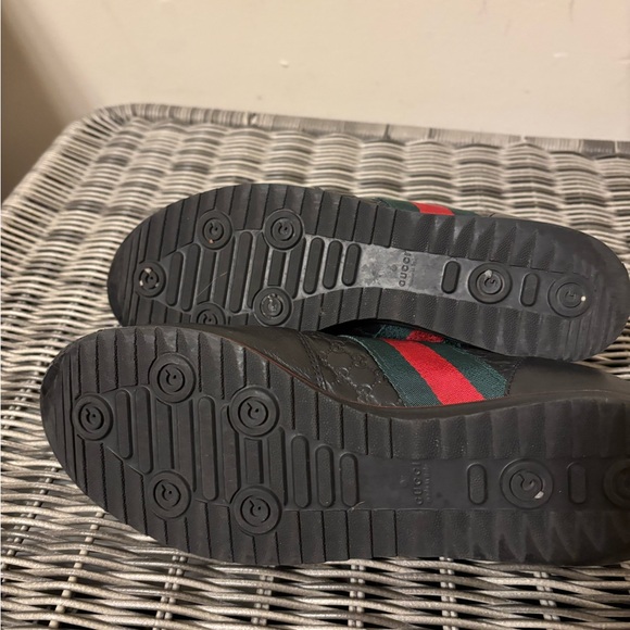 Gucci black Guccisimma leather sneakers preowned - Picture 7 of 10